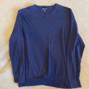 John Ashford Men's Deep Blue V-Neck Sweater